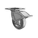 4.06109.445 MTG4 BRK4 Colson Swivel Caster