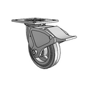 4.06109.449 MTG4 BRK4 Colson Swivel Caster