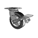 4.06109.451.2 BRK1 LH7.25 Colson Swivel Caster