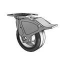 4.06109.451.2 BRK4 LH7.25 Colson Swivel Caster