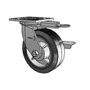 4.06109.451.2 MTG51 BRK3 LH7.25 WB11 Colson Swivel Caster