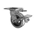 4.06109.455 COND MTG64 BRK1 Colson Swivel Caster