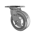 4.06109.455 LH7.25 Colson Swivel Caster