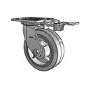 4.06109.455 MTG81 LH7.25 Colson Swivel Caster