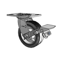 4.06109.459.2 MTG2 BRK1 LH7.25 Colson Swivel Caster