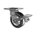 4.06109.459.2 MTG4 BRK1 LH7.25 Colson Swivel Caster
