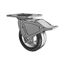 4.06109.459.2 MTG4 BRK4 Colson Swivel Caster