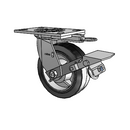 4.06109.459.2 MTG62 BRK1 LH7.25 Colson Swivel Caster