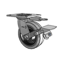 4.06109.459 COND MTG54 BRK1 LH7.25 Colson Swivel Caster