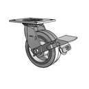 4.06109.459 MTG4 BRK1 SEAL Colson Swivel Caster