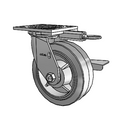 4.06109.459 MTG61 BRK3 LH7.25 Colson Swivel Caster