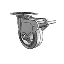 4.06109.459 SS BRK2 Colson Stainless Steel Swivel Caster