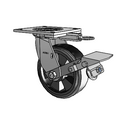 4.06109.4B1 MTG64 BRK1 Colson Swivel Caster