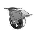 4.06109.4B5 BRK4 LH7.25 Colson Swivel Caster