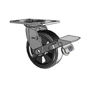 4.06109.4B9 MTG2 BRK1 LH7.25 Colson Swivel Caster