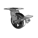 4.06109.4B9 MTG4 BRK1 Colson Swivel Caster
