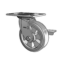 4.06109.4E9 MTG2 BRK3 SEAL LH7.25 Colson Swivel Caster