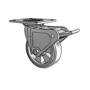 4.06109.4E9 MTG4 BRK2 Colson Swivel Caster
