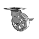 4.06109.4E9 MTG4 BRK3 SEAL LH7.25 Colson Swivel Caster