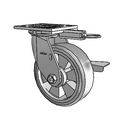 4.06109.4F1 MTG61 BRK3 WB11 Colson Swivel Caster