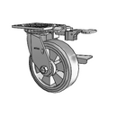 4.06109.4F1 MTG81 BRK3 WB11 Colson Swivel Caster