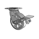 4.06109.4F9 BRK1 Colson Swivel Caster