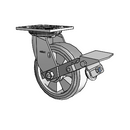 4.06109.4F9 BRK1 SEAL Colson Swivel Caster