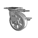 4.06109.4F9 MTG51 BRK3 LH7.25 Colson Swivel Caster