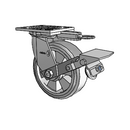 4.06109.4F9 MTG61 BRK1 LH7.25 Colson Swivel Caster