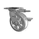 4.06109.4F9 MTG61 BRK3 LH7.25 Colson Swivel Caster