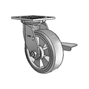 4.06109.4F9 SS BRK3 Colson Stainless Steel Swivel Caster