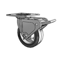 4.06109.4P5.2 MTG4 BRK2 LH7.25 Colson Swivel Caster