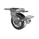 4.06109.4P5.2 MTG64 BRK1 Colson Swivel Caster
