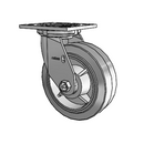 4.06109.4P5 LH7.25 Colson Swivel Caster