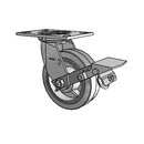4.06109.4P5 MTG2 BRK1 Colson Swivel Caster
