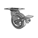 4.06109.4P5 MTG2 BRK1 SEAL Colson Swivel Caster