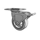4.06109.4P5 MTG2 BRK2 Colson Swivel Caster