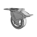 4.06109.4P5 MTG2 BRK4 LH7.25 Colson Swivel Caster
