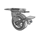 4.06109.4P5 MTG52 BRK1 Colson Swivel Caster