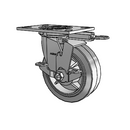 4.06109.4P5 MTG52 BRK7 LH7.25 Colson Swivel Caster