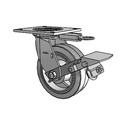 4.06109.4P5 MTG54 BRK1 Colson Swivel Caster