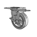 4.06109.4P5 MTG54 BRK7 LH7.25 Colson Swivel Caster