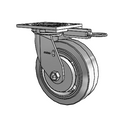 4.06109.4P5 MTG61 TG1 LH7.25 Colson Swivel Caster
