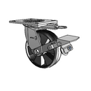 4.06109.531 MTG64 BRK1 LH7.25 Colson Swivel Caster