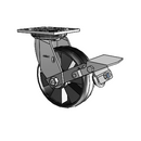 4.06109.535 BRK1 SEAL Colson Swivel Caster