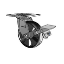 4.06109.539 MTG4 BRK1 LH7.25 Colson Swivel Caster