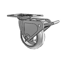 4.06109.551 MTG2 BRK2 LH7.25 Colson Swivel Caster