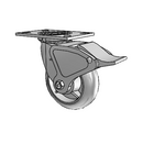 4.06109.551 MTG2 BRK4 Colson Swivel Caster