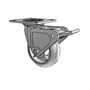 4.06109.551 MTG4 BRK2 Colson Swivel Caster