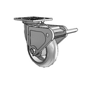 4.06109.551 SS BRK2 Colson Stainless Steel Swivel Caster